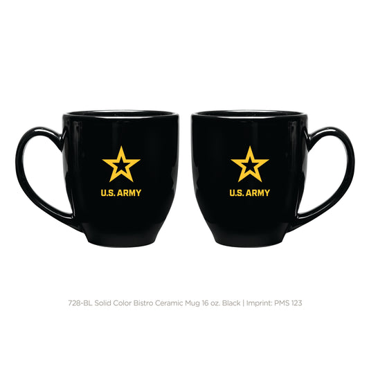 Black U.S. Army Bistro Mug