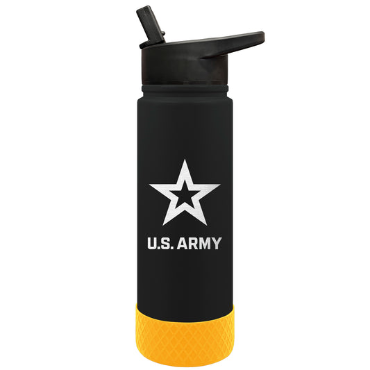 Junior Thirst Army Black Yellow Water Bottle
