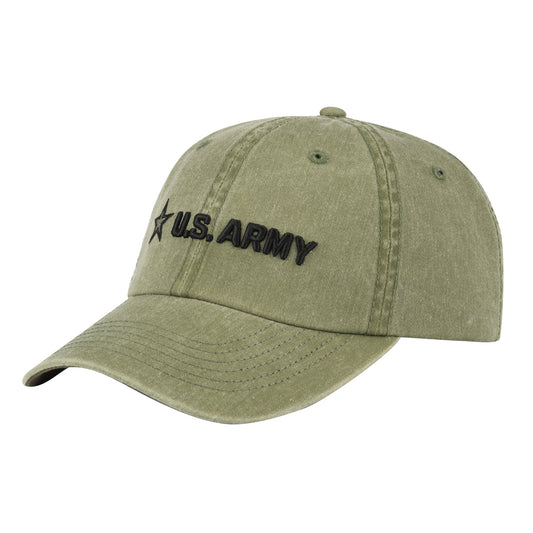 Olive Green Army Logo Cap