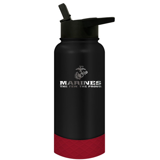 Thirst Stainless Steel Water Bottle Marine Corps Red