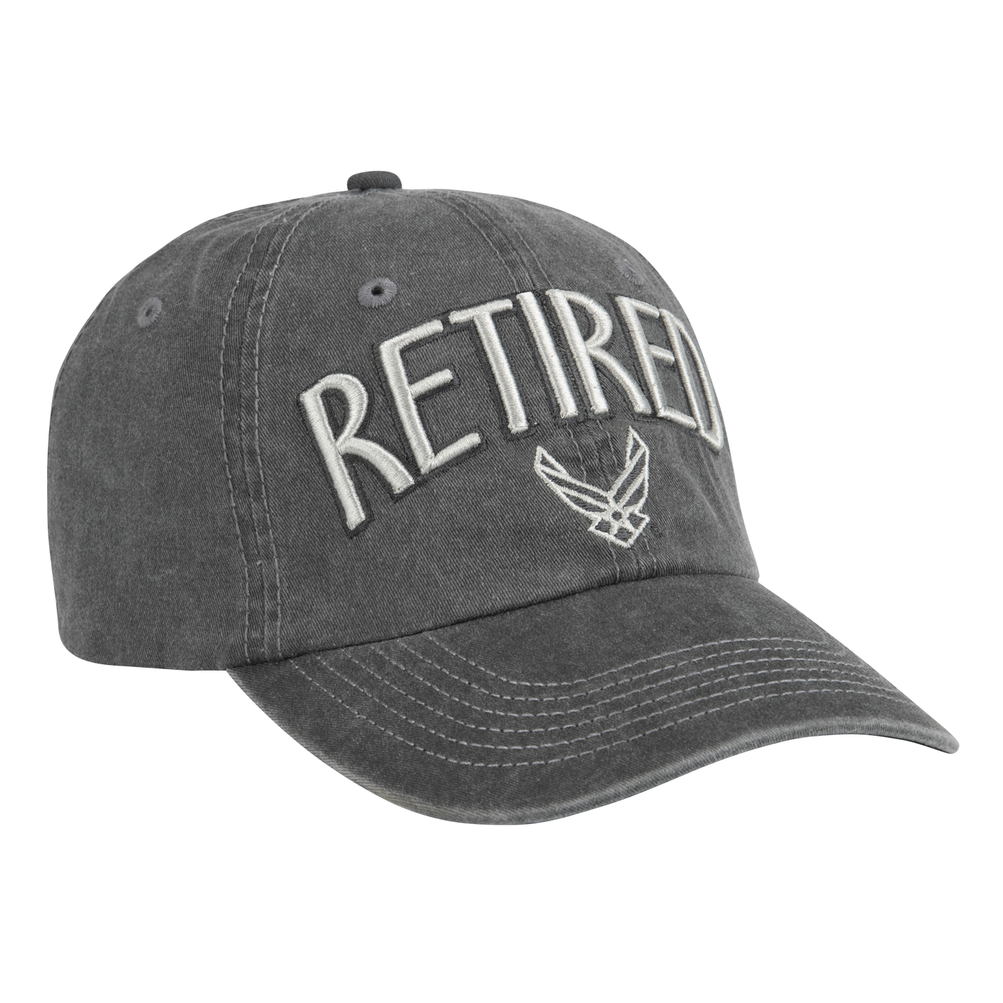 Charcoal Air Force Retired Cap