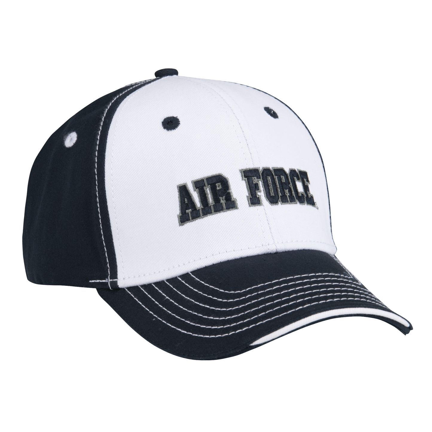 White / Charcoal Air Force Cap