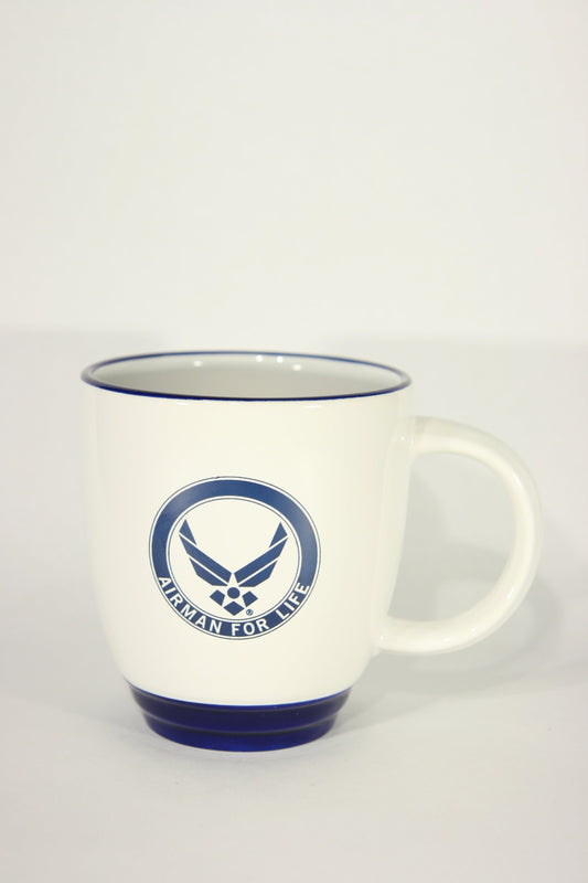 Bistro Mug U.S. Air Force Airman For Life White Mug