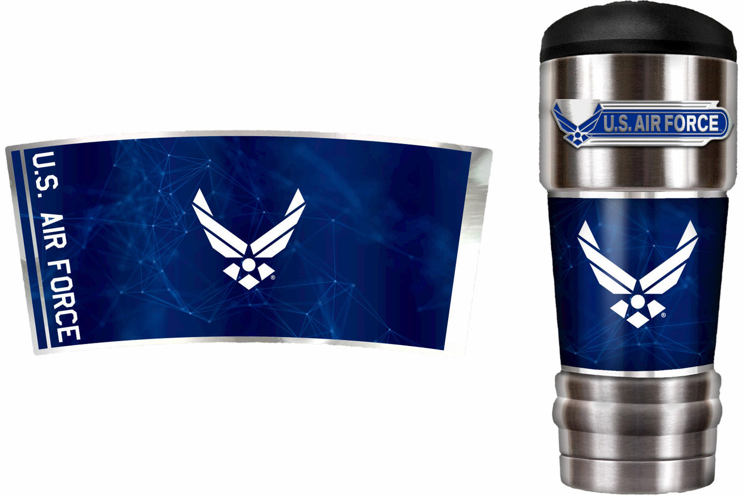 SMVP Stainless Steel Tumbler Air Force Blue